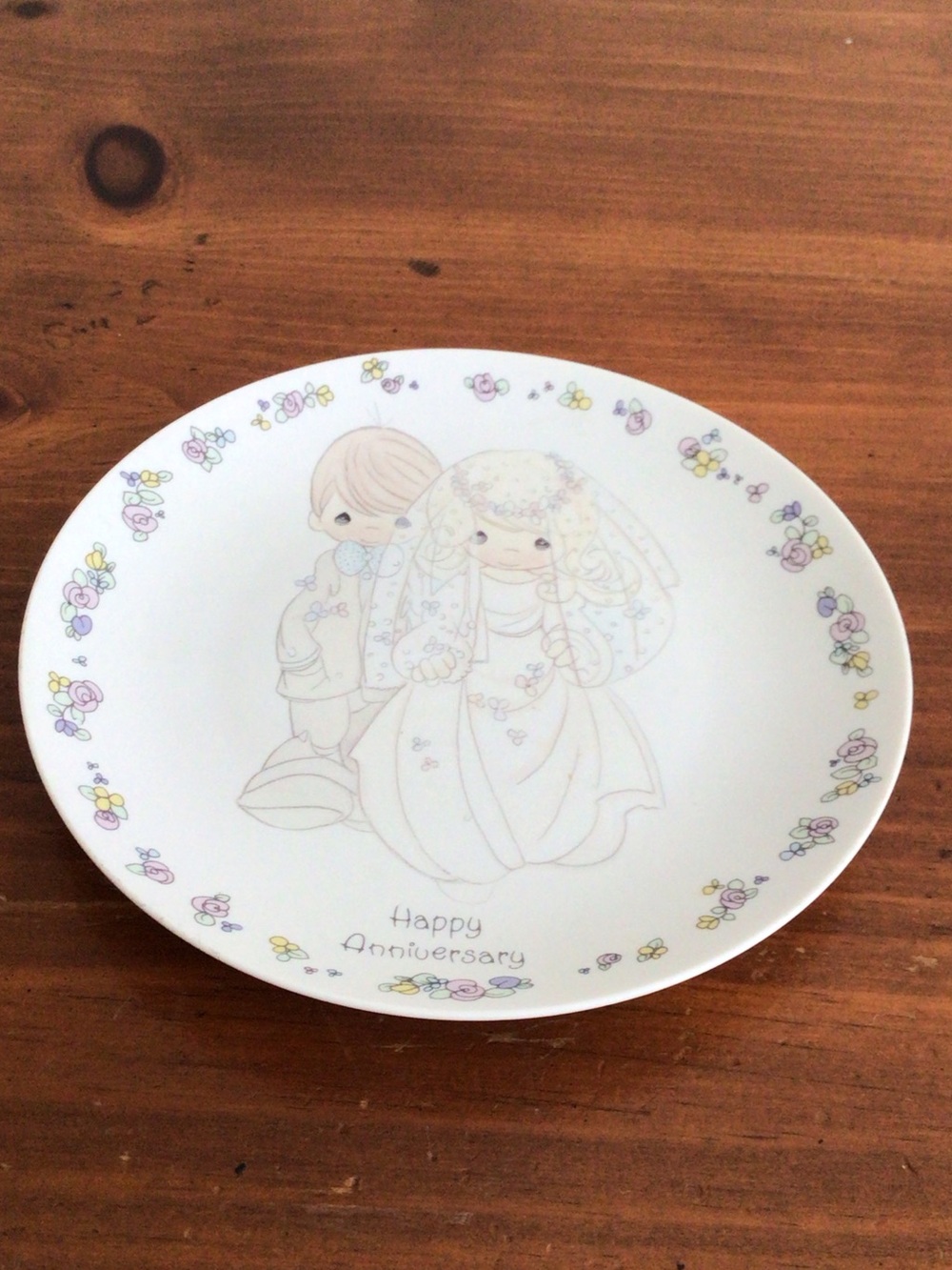Vintage 1988 Precious Moments Anniversary Porcelain Six Inch Plate